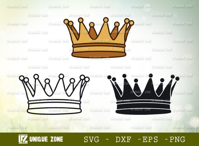 Royal Crown SVG Cut File, Crown Svg, Princess Crown Svg, Princess Svg, King Crown Svg, Queen Crown Svg, Princess Tiara Svg, SVG Unique Zone 