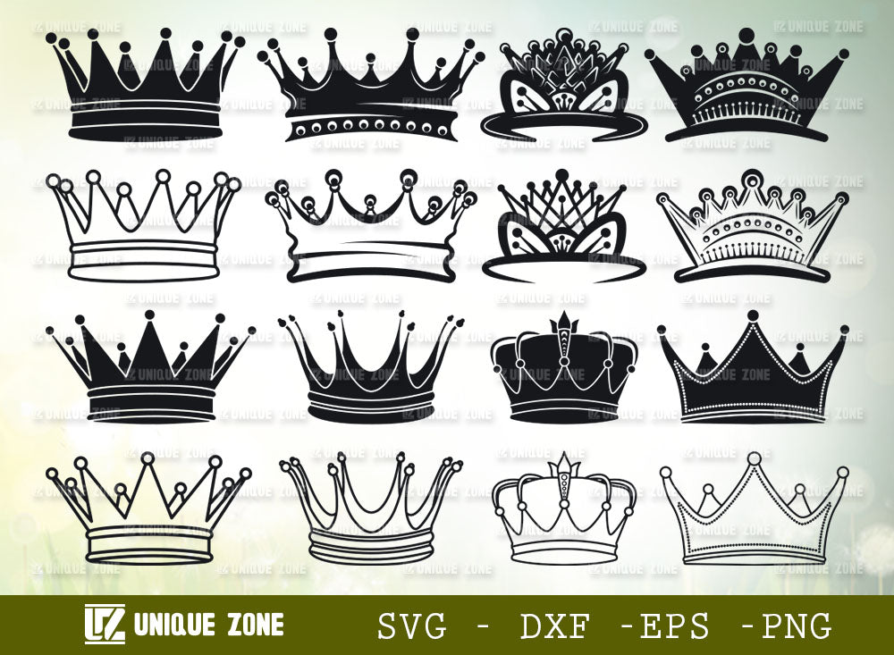 King And Queen Crowns SVG vector for instant download - Svg Ocean — svgocean