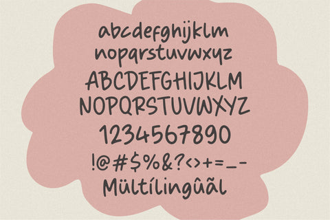 Royal Muffin Letter Hand-Brushed Font Font Balpirick 