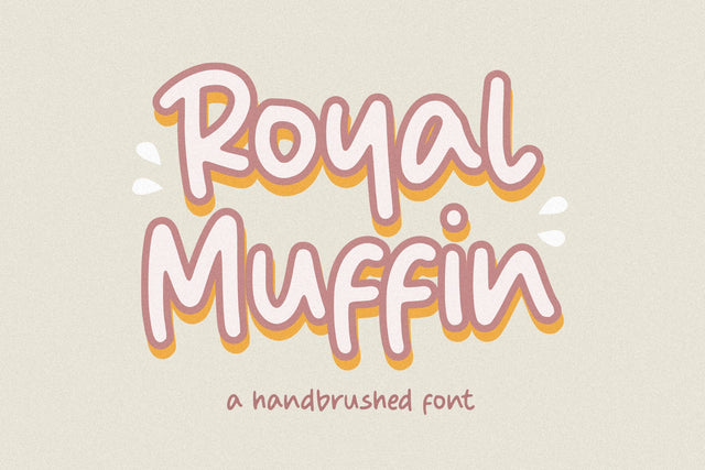 Royal Muffin Letter Hand-Brushed Font Font Balpirick 
