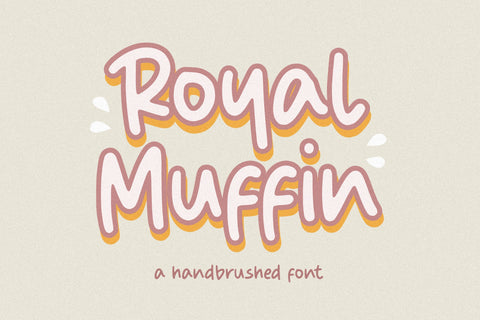 Royal Muffin Letter Hand-Brushed Font Font Balpirick 