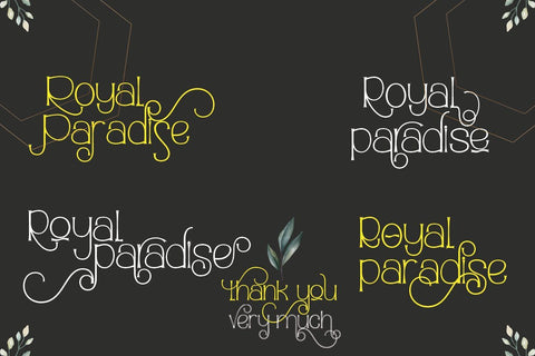 Royal Paradise Font JH-CreativeFont 