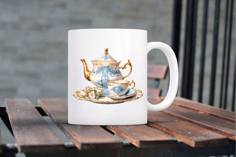 Royal Tea Table Clipart Sublimation Regulrcrative 