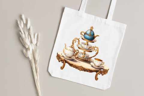 Royal Tea Table Clipart Sublimation Regulrcrative 