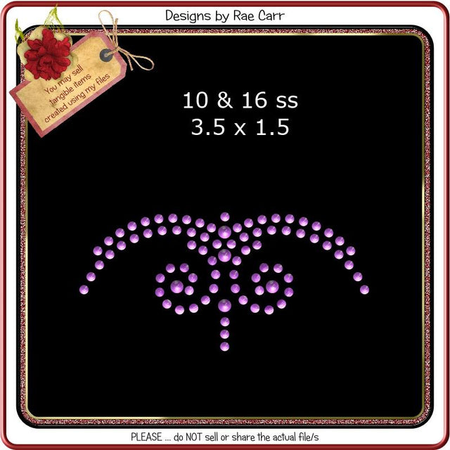 RS829 Pocket Embellishment Rhinestone Template SVG Designs by Rae 