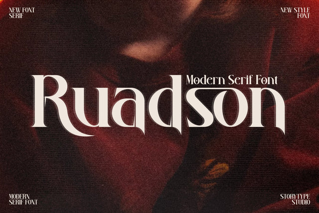 Ruadson Typeface Font Storytype Studio 
