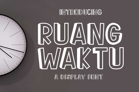 Ruang Waktu Font LetterdayStudio 