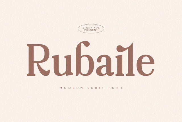 Rubaile Typeface Font Storytype Studio 