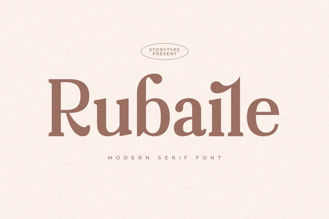 Rubaile Typeface Font Storytype Studio 