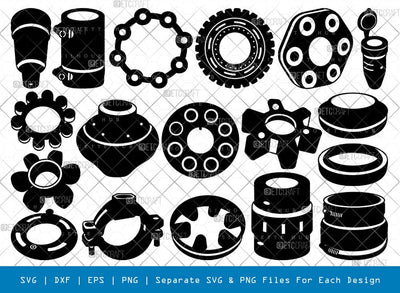 Rubber Coupling Silhouette Svg Cricut Cut Files Png Bundle, SB01016 SVG ETC Craft 