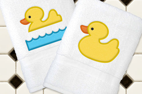 Rubber Duck Applique Embroidery Set Embroidery/Applique DESIGNS Designed by Geeks 