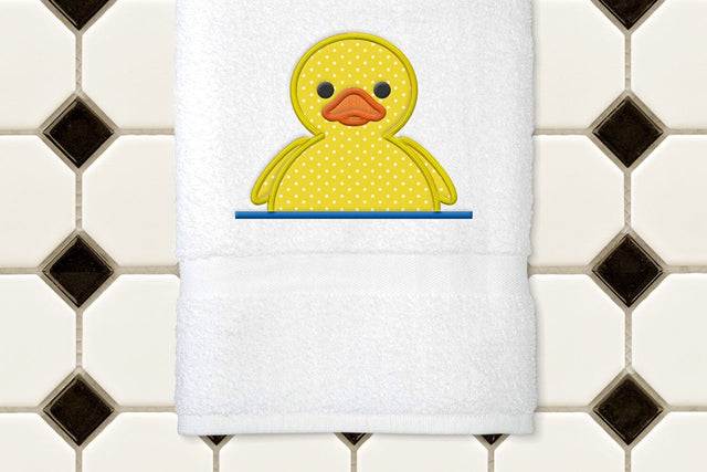 Rubber Duck Front Split Applique Embroidery Embroidery/Applique DESIGNS Risa Rocks It 