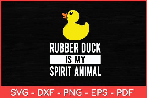 Rubber Duck Spirit Animal Funny Duck Svg Design SVG artprintfile 