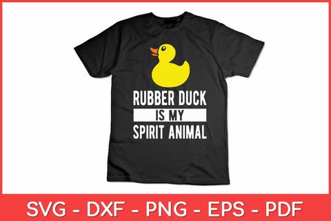 Rubber Duck Spirit Animal Funny Duck Svg Design SVG artprintfile 