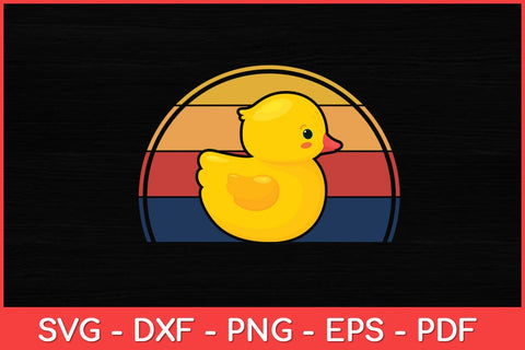 Rubber Duck Vintage Rubber Duckie Svg Design SVG artprintfile 