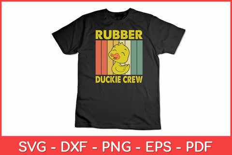 Rubber Duckie Crew Rubber Duckling Vintage Retro Svg Design SVG artprintfile 