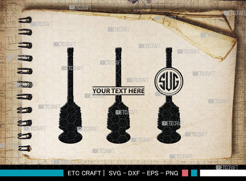 Rubber Plunger Monogram, Rubber Plunger Silhouette, Bathroom Svg, Toilet Plunger Svg, Rubber Plunger Svg, Rubber Sink Plunger Svg, SB00084 SVG ETC Craft 