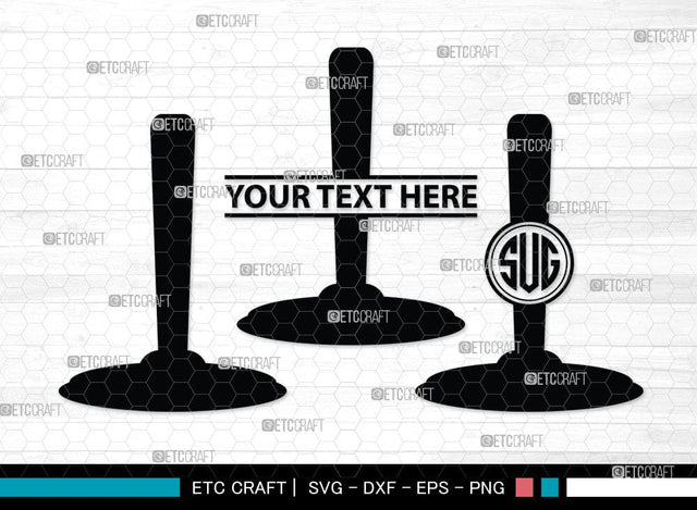 Rubber Plunger Monogram, Rubber Plunger Silhouette, Bathroom Svg, Toilet Plunger Svg, Rubber Plunger Svg, Rubber Sink Plunger Svg, SB00084 SVG ETC Craft 