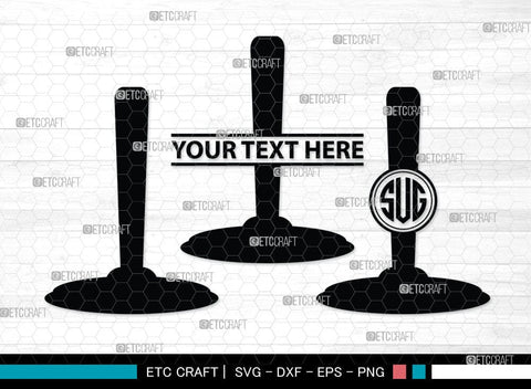 Rubber Plunger Monogram, Rubber Plunger Silhouette, Bathroom Svg, Toilet Plunger Svg, Rubber Plunger Svg, Rubber Sink Plunger Svg, SB00084 SVG ETC Craft 