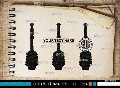 Rubber Plunger Monogram, Rubber Plunger Silhouette, Bathroom Svg, Toilet Plunger Svg, Rubber Plunger Svg, Rubber Sink Plunger Svg, SB00084 SVG ETC Craft 