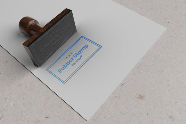 Rubber Stamp Mockup Mock Up Photo Mrletters 