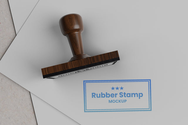 Rubber Stamp Mockup Mock Up Photo Mrletters 