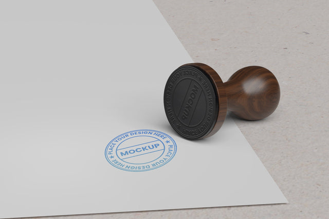 Rubber Stamp Mockup Mock Up Photo Mrletters 
