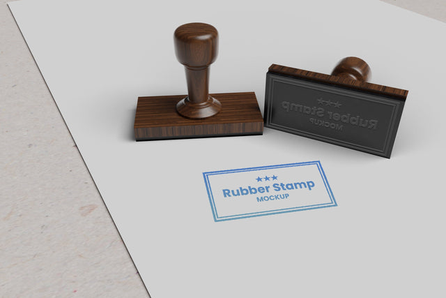 Rubber Stamp Mockup Mock Up Photo Mrletters 