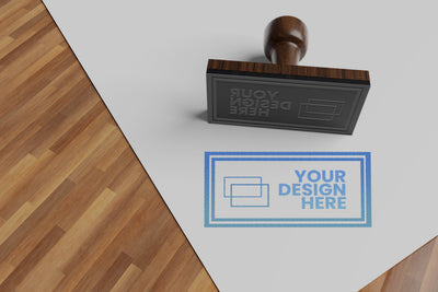 Rubber Stamp Mockup Mock Up Photo Mrletters 