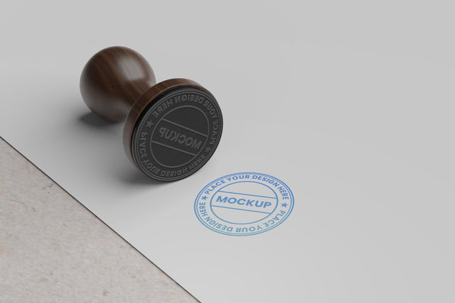 Rubber Stamp Mockup Mock Up Photo Mrletters 