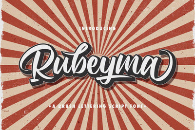 Rubeyma - Bold Script Font Font StringLabs 