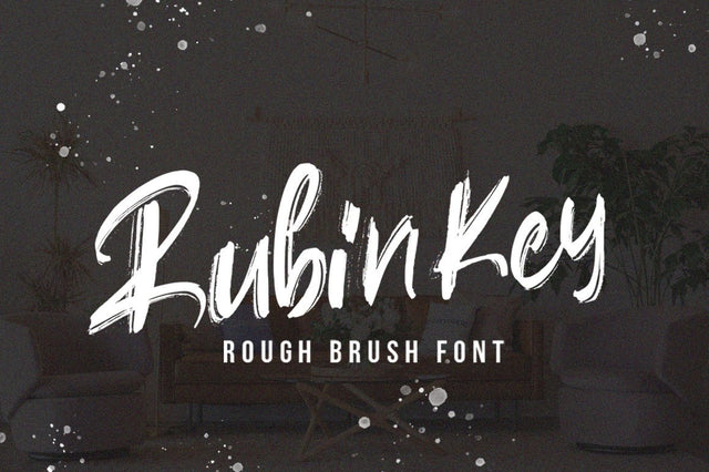 Rubin Key - Rough Font Font Vultype Co 
