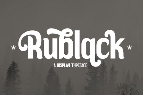 Rublack Typeface Font Storytype Studio 