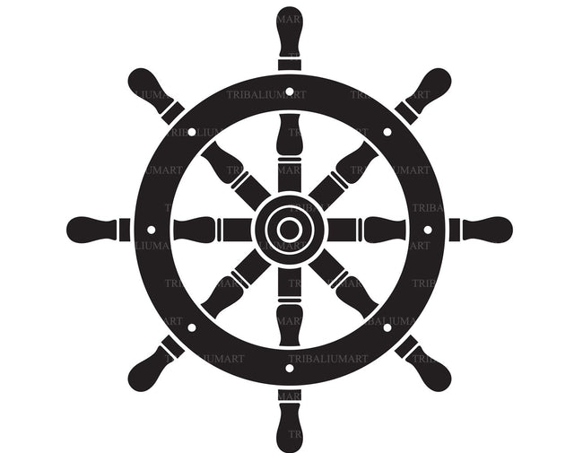 Rudder icon SVG TribaliumArtSF 