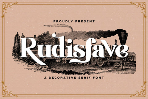 Rudisfave - Decorative Serif Font Font StringLabs 