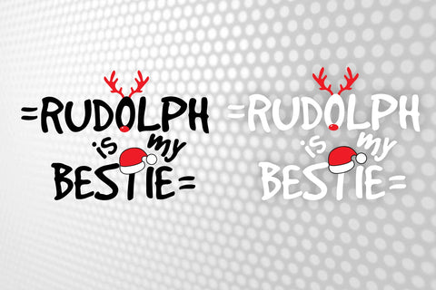 Rudolph Is My Bestie Svg | Family christmas svg | Christmas Shirt SVG | Dxf Cricut | Instant Download, Cricut silhouette ,svg cutting file SVG 1uniqueminute 