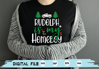 Rudolph Is My Homeboy SVG md faruk hossain 