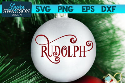 Rudolph SVG Cut File SVG Laura Swanson Design 