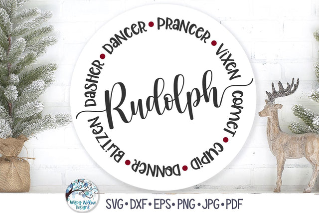Rudolph SVG SVG Wispy Willow Designs 