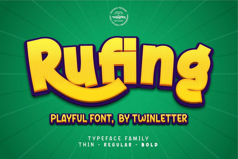 Rufing Font twinletter 