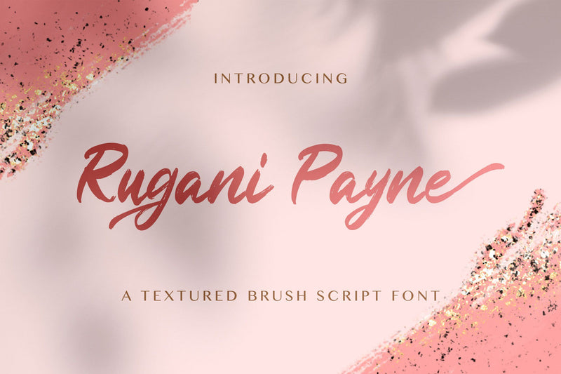 Rugani Payne - Textured Brush Font Font StringLabs 