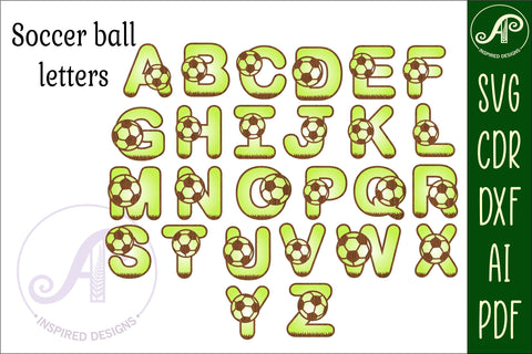 Rugby letters alphabet set. 112 layered letters. SVG APInspireddesigns 