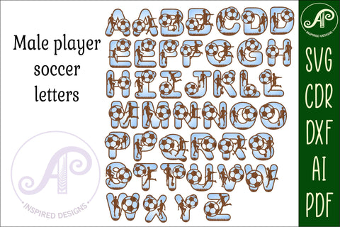 Rugby letters alphabet set. 112 layered letters. SVG APInspireddesigns 