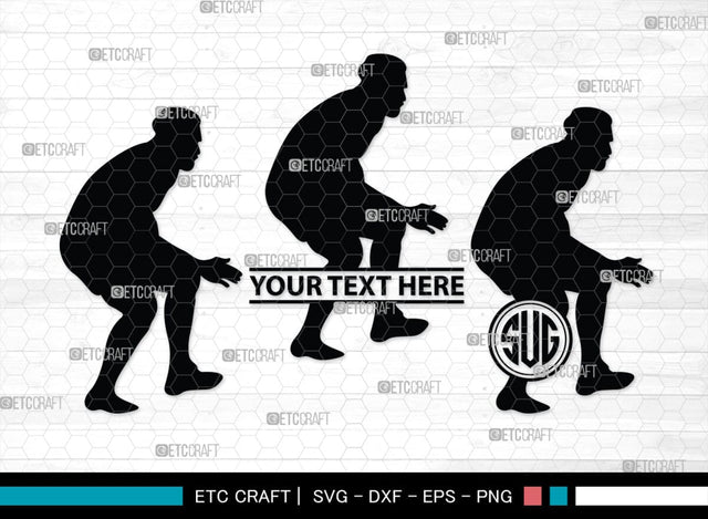 Rugby Player Monogram, Rugby Player Silhouette, Rugby Player SVG, American Football Svg, Rugby Svg, SB00126 SVG ETC Craft 