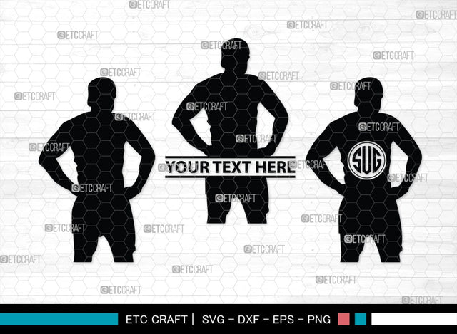 Rugby Player Monogram, Rugby Player Silhouette, Rugby Player SVG, American Football Svg, Rugby Svg, SB00126 SVG ETC Craft 