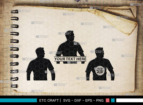 Rugby Player Monogram, Rugby Player Silhouette, Rugby Player SVG, American Football Svg, Rugby Svg, SB00126 SVG ETC Craft 