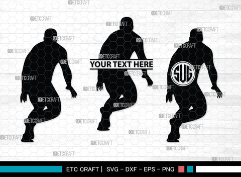 Rugby Player Monogram, Rugby Player Silhouette, Rugby Player SVG, American Football Svg, Rugby Svg, SB00126 SVG ETC Craft 