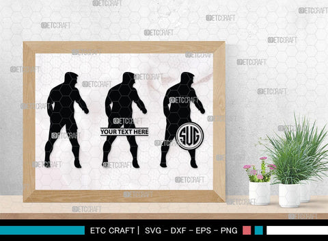 Rugby Player Monogram, Rugby Player Silhouette, Rugby Player SVG, American Football Svg, Rugby Svg, SB00126 SVG ETC Craft 