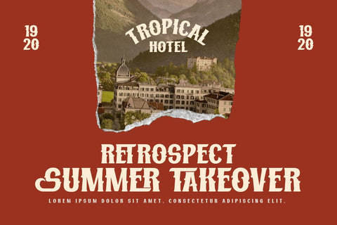 Ruihant | Retro Condensed Font Font twinletter 