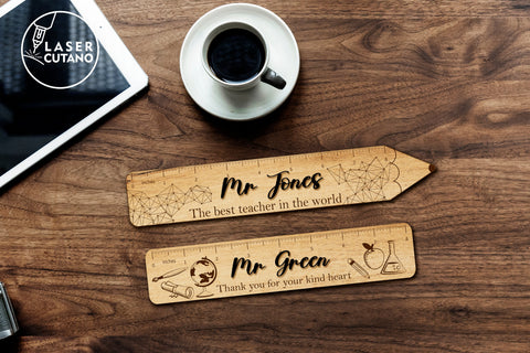 RULERS Bundle Custom Teachers Supplies SVG LaserCutano 